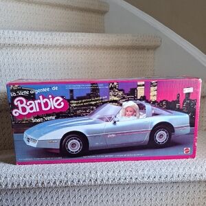 Vintage Barbie 1984 Silver 'Vette Superstar Era Corvette Brand New!
